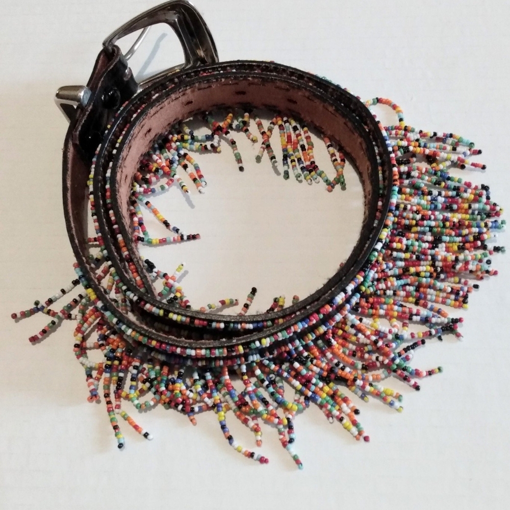 Multicolor Beaded Women's Belt